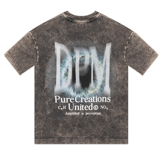 PURE DOPAMINE BLACK EYE TEE - GREY