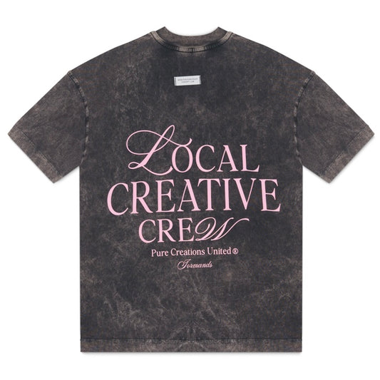 PURE LOCAL CREATIVE TEE - GRAY/PINK