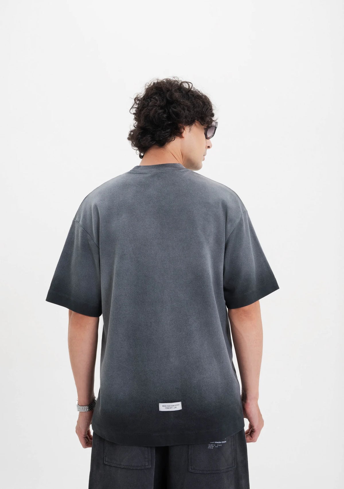 PURE ATL WASHED TEE - BLACK