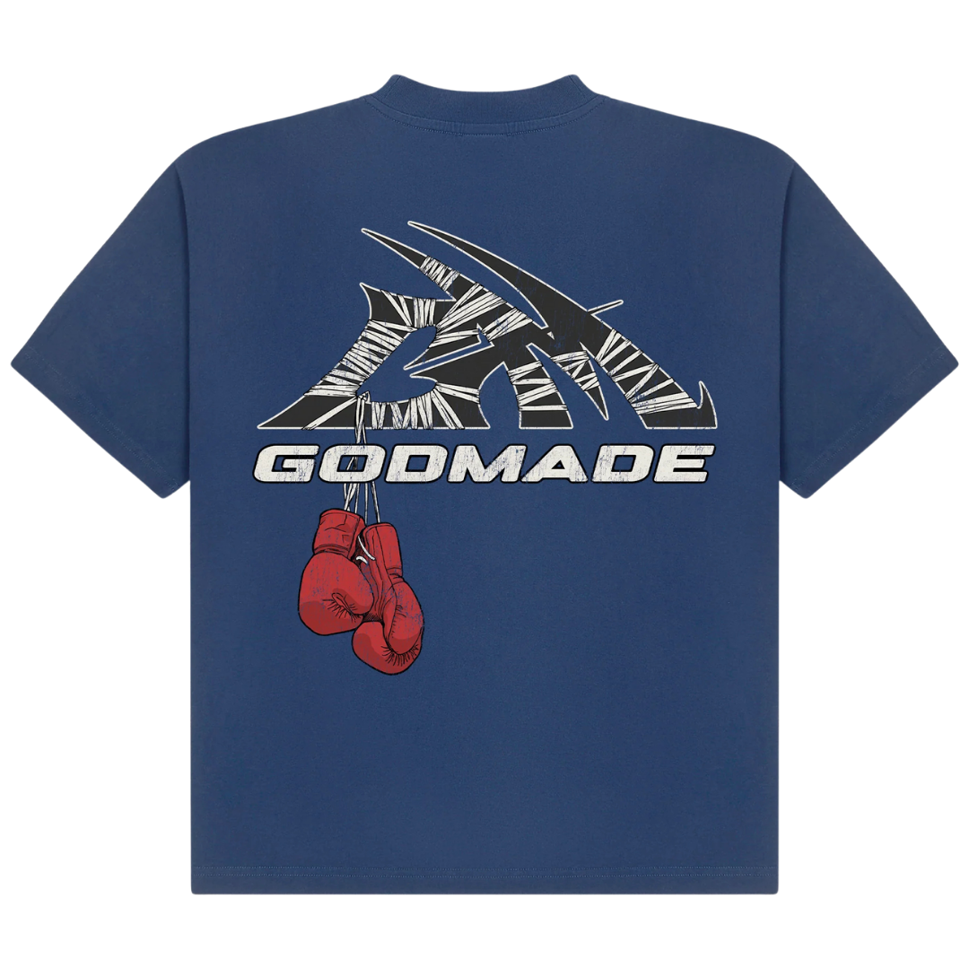 GODMADE WRAPPED TEE - BLUE