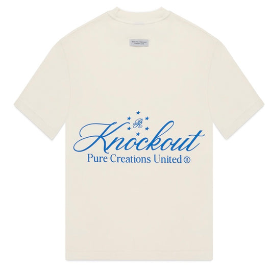 PURE K.O. TEE - OFF WHT/BLUE