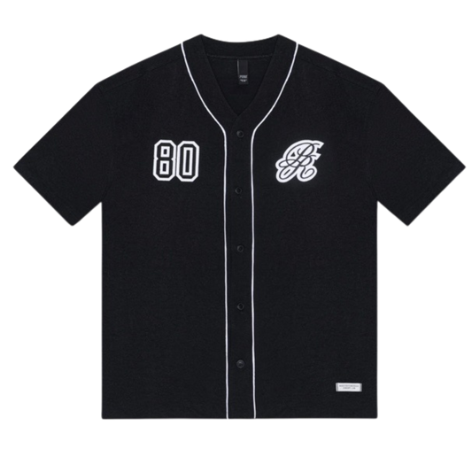 PURE DOPAMINE BASEBALL JERSEY - BLACK