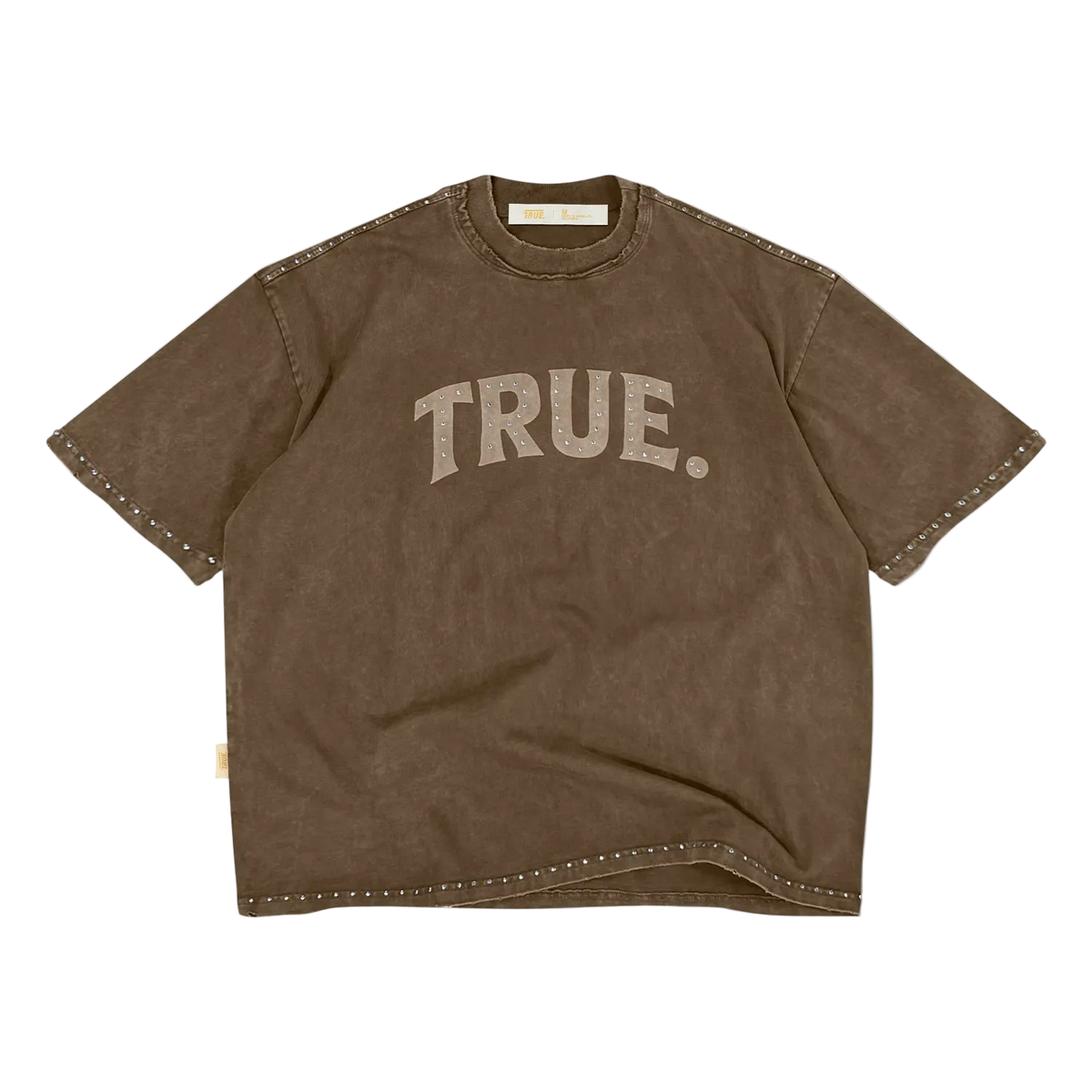 TRUE LATINO VINTAGE BOXY TEE - BROWN