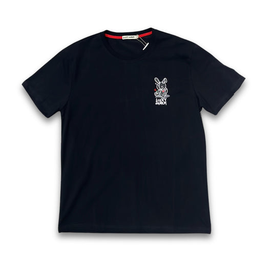 LUCKY CHARM TEE SMALL LOGO BLACK/WHITE