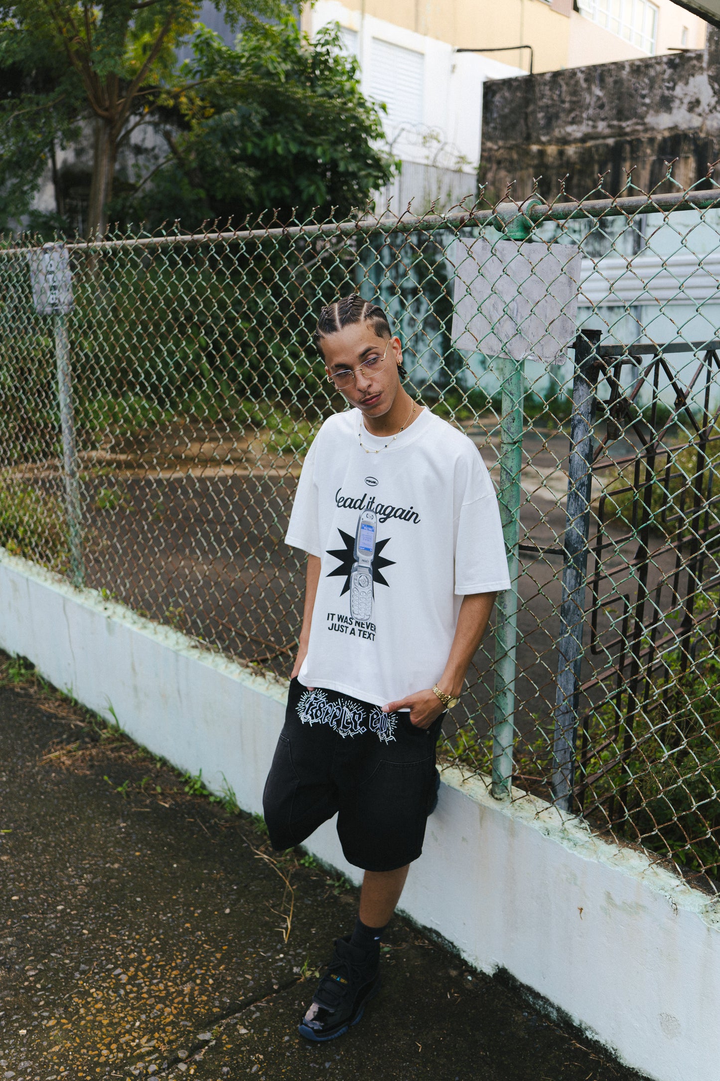FANTASY SUPPLY JORTS - WASHED BLACK