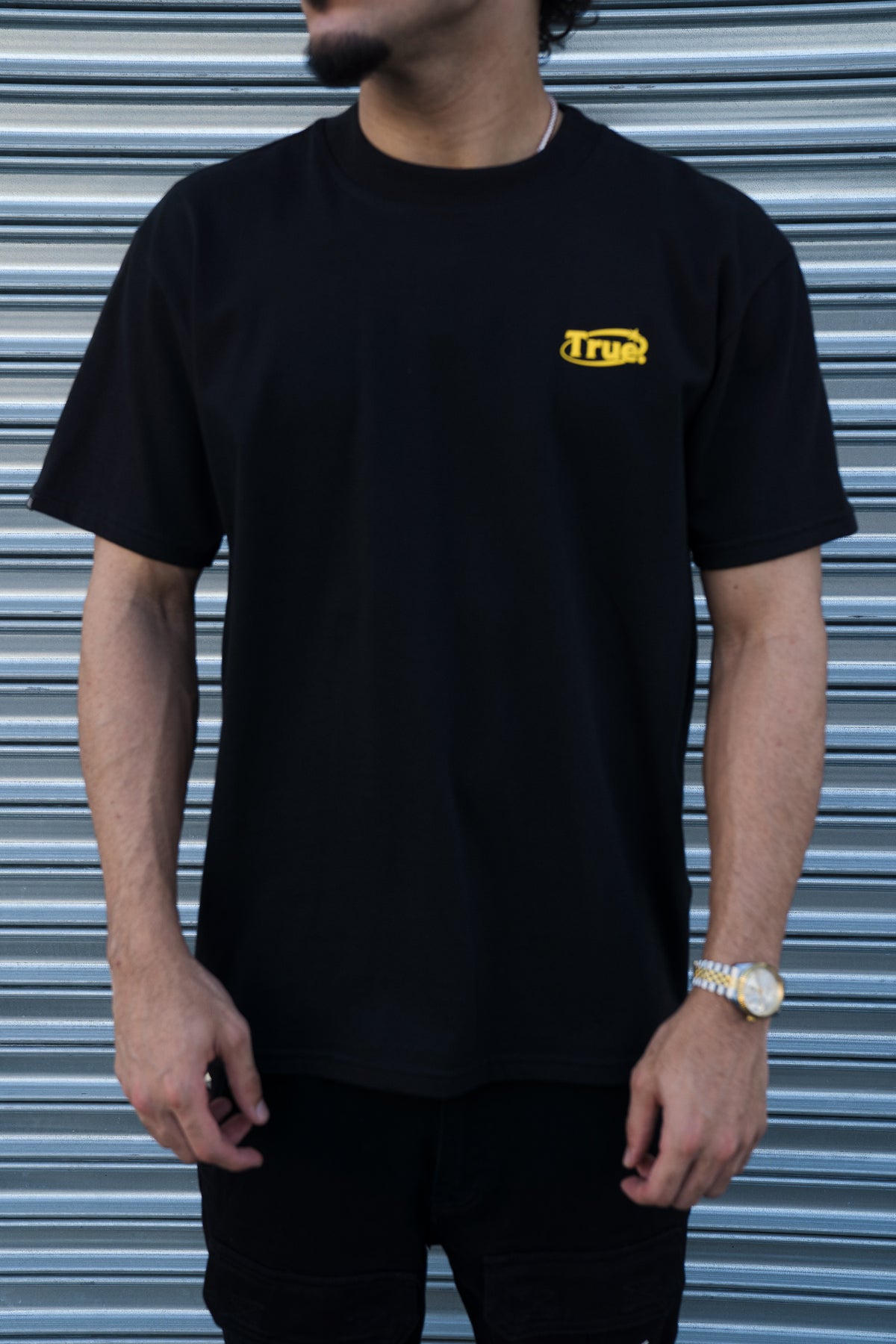 TRUE STAR TEE - BLACK/ YELLOW