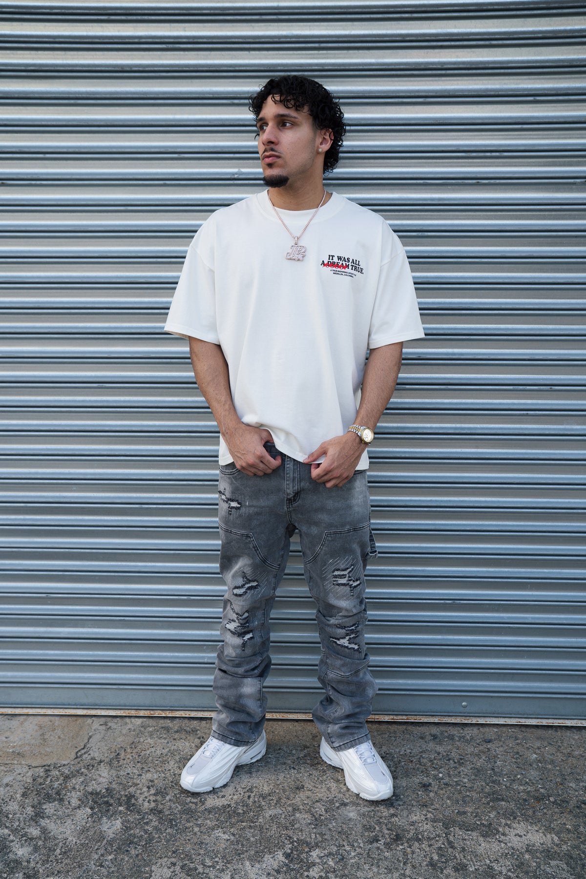TRUE DREAMS BOXY TEE - CREAM