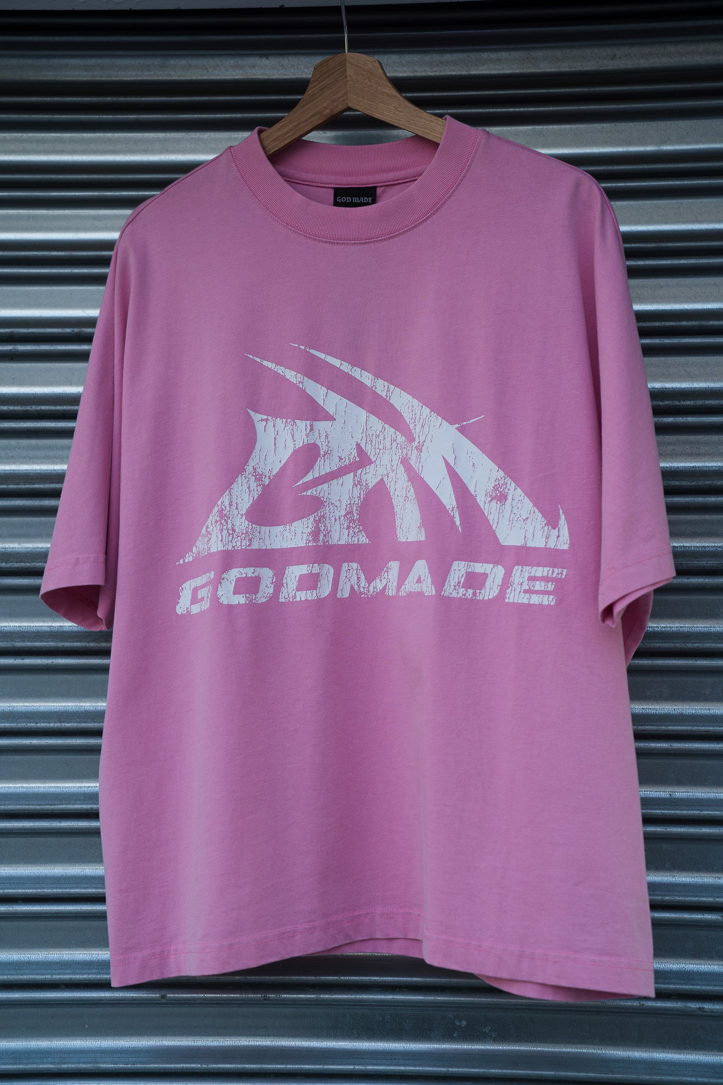 GODMADE LOGO TEE - WASHED PINK