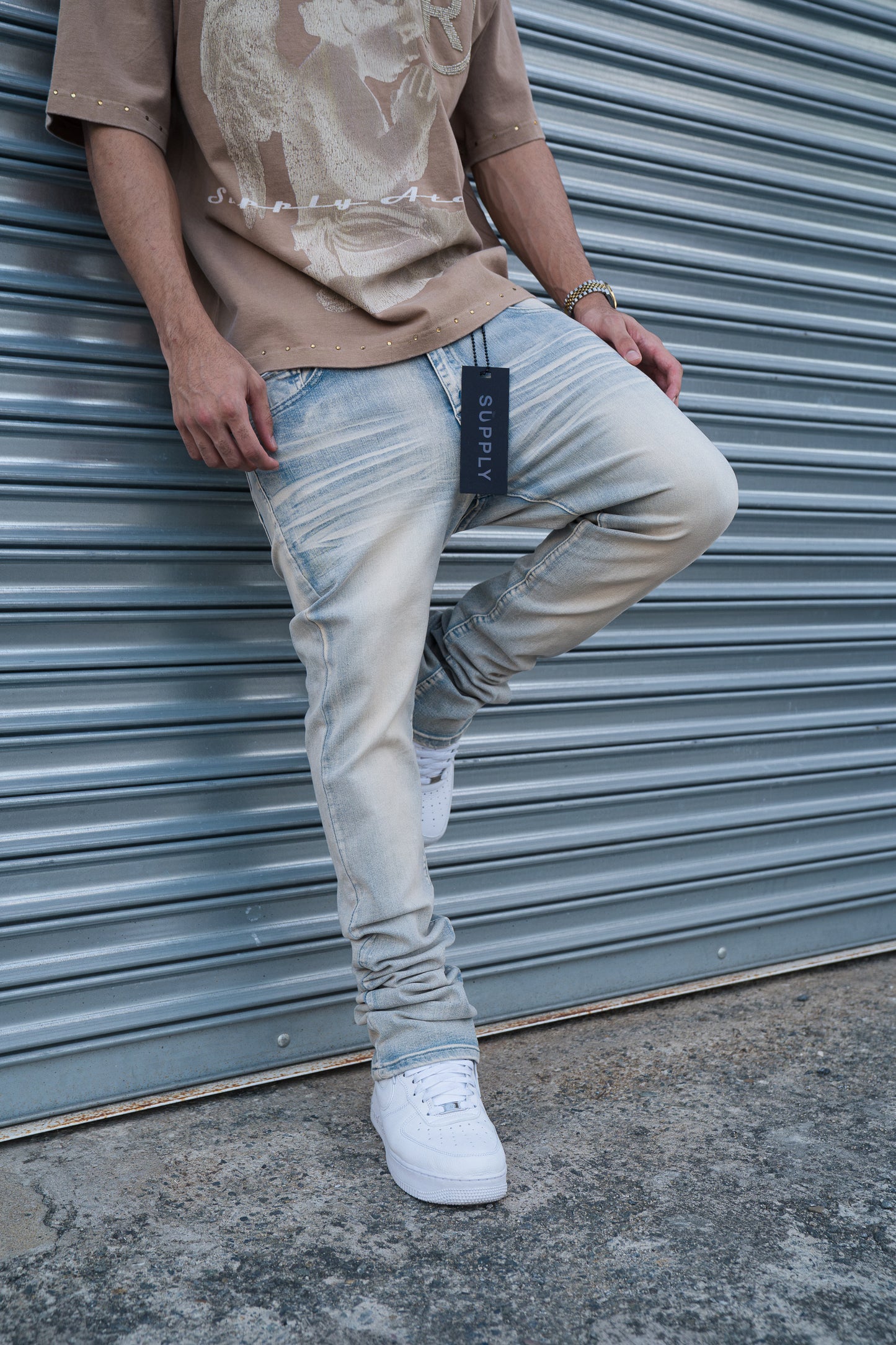 SUPPLY WASHED FLARE JEANS