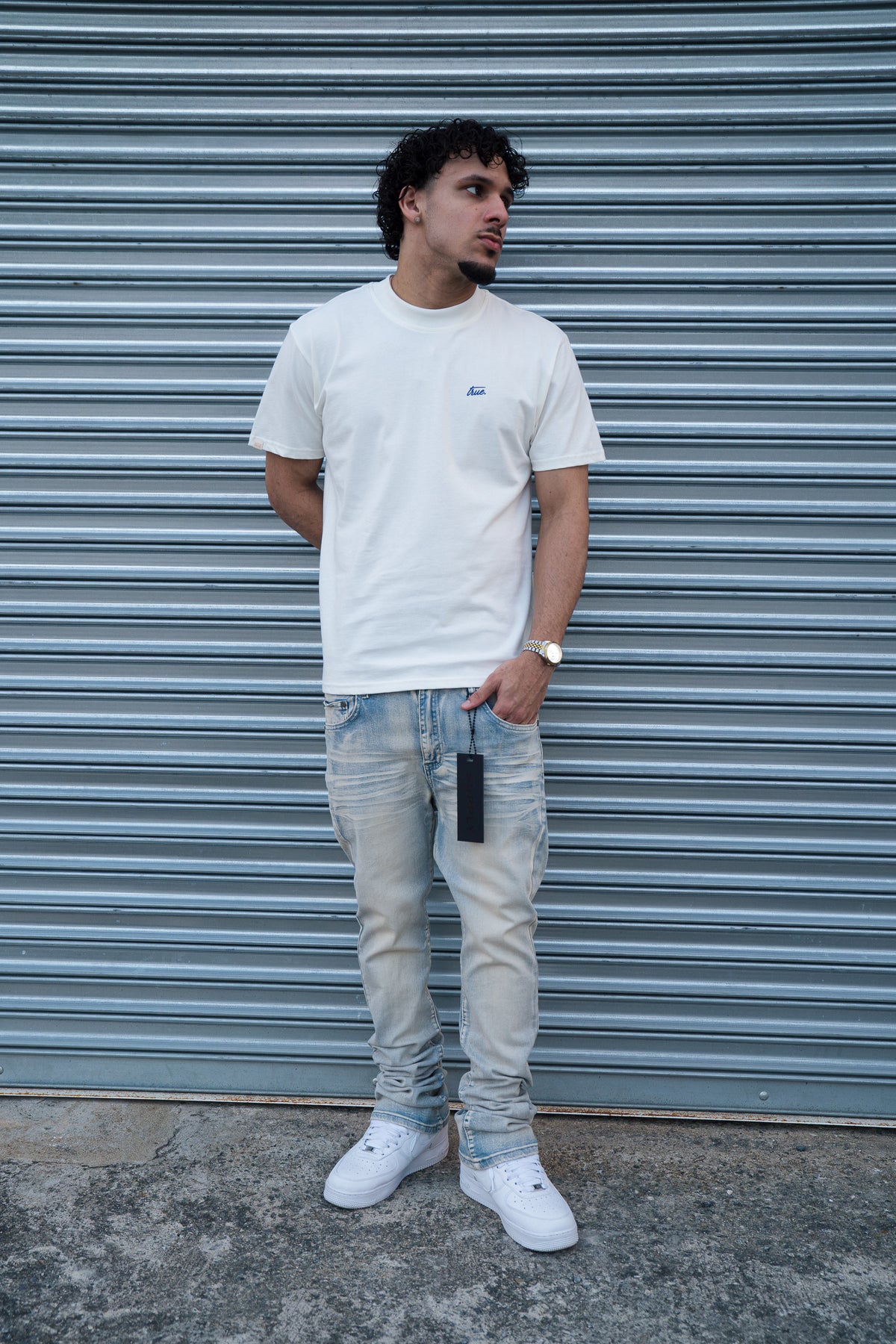 TRUE CURSIVE TEE - BEIGE