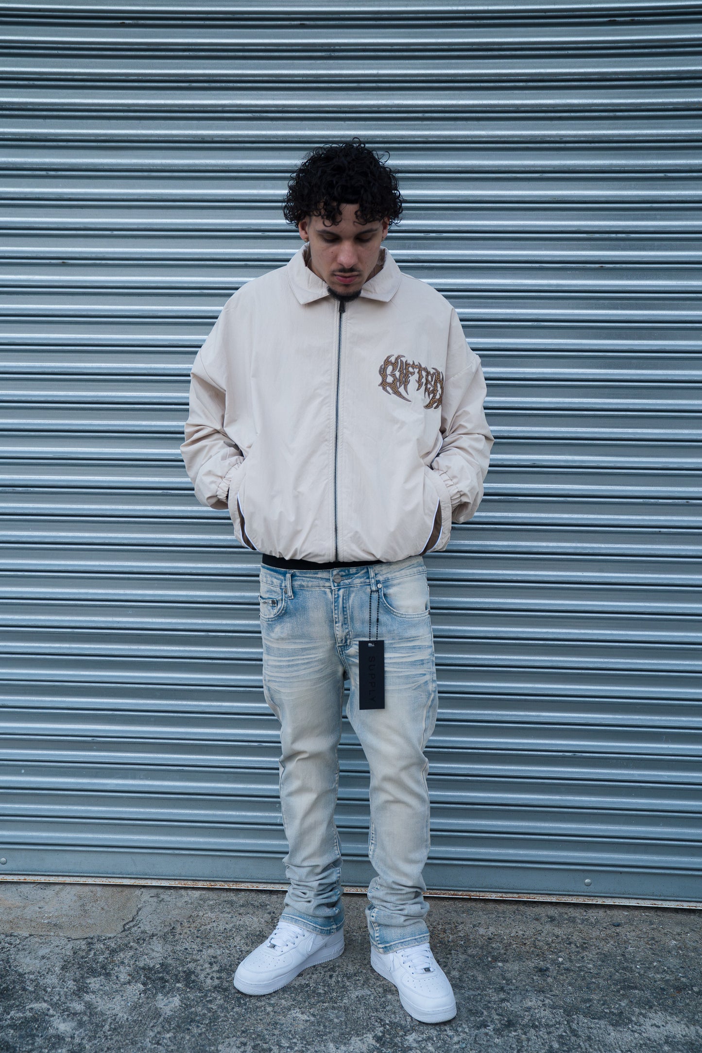 GFTD TRACK JACKET - BONE