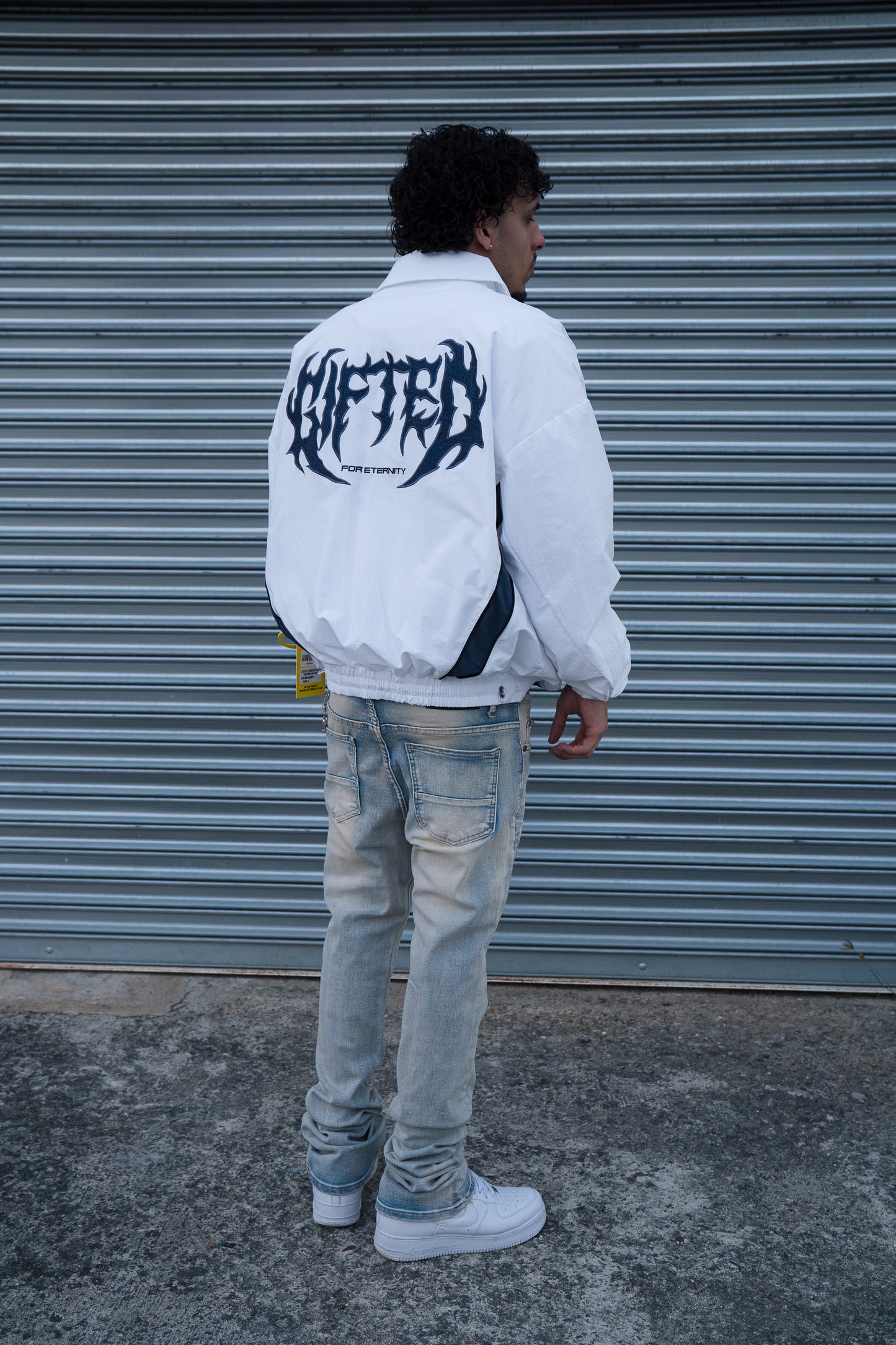 GFTD TRACK JACKET - WHITE