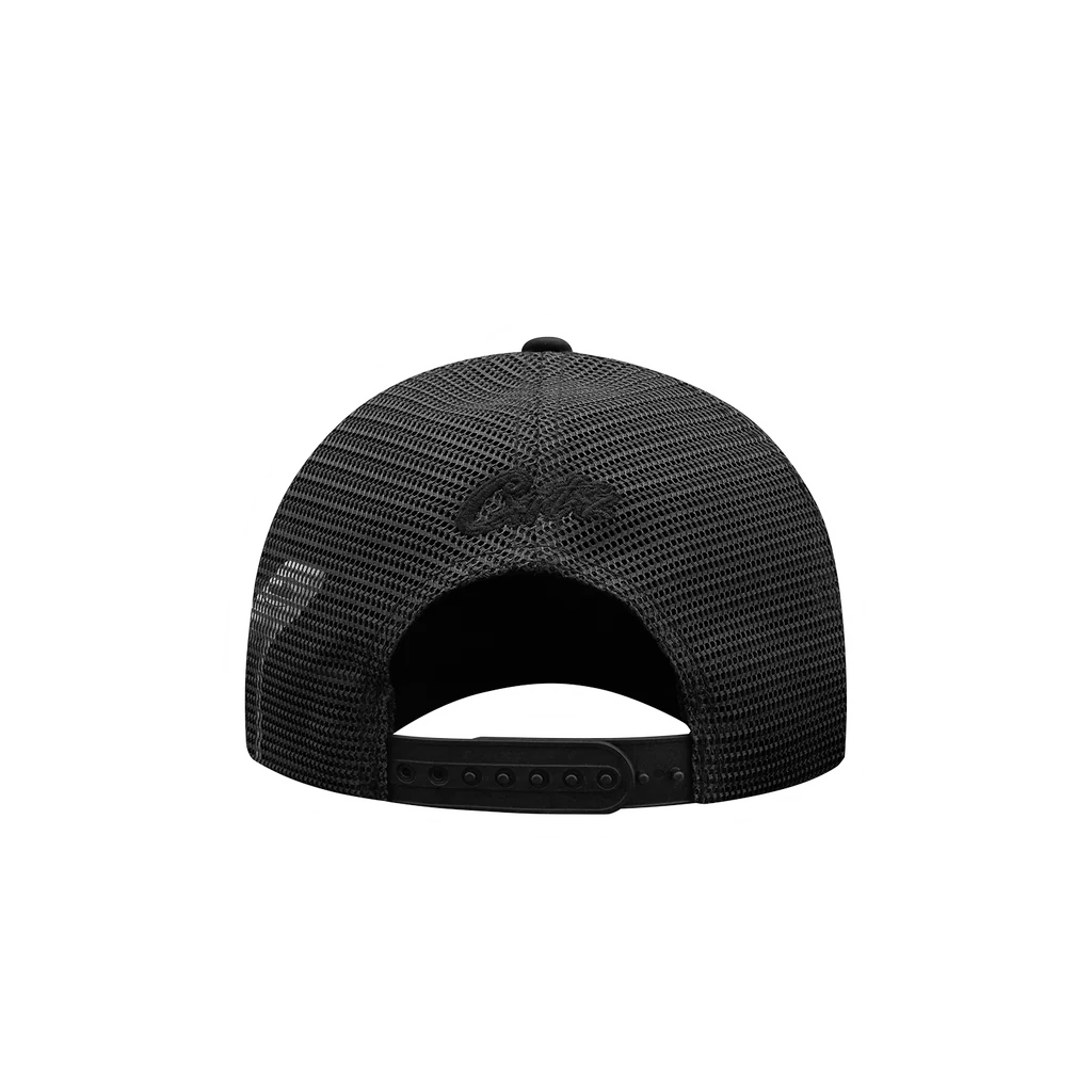 CORTEIZ ALCATRAZ TRUCKER HAT - TRIPLE BLACK