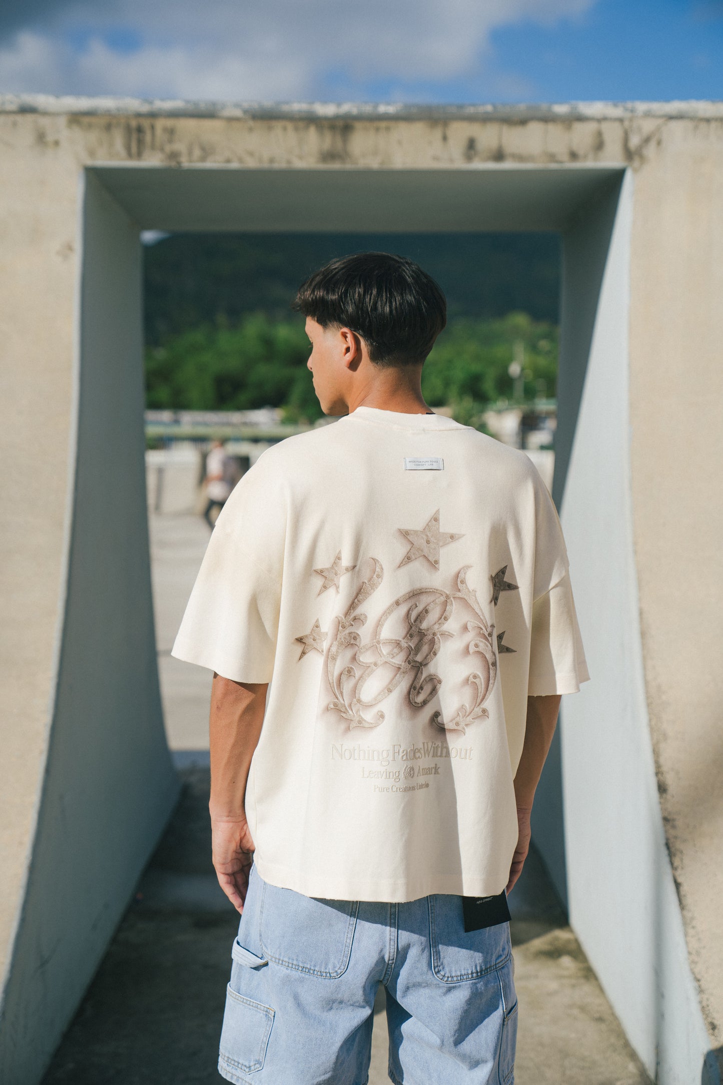 PURE RUSTIC TEE - WASHED TAUPE