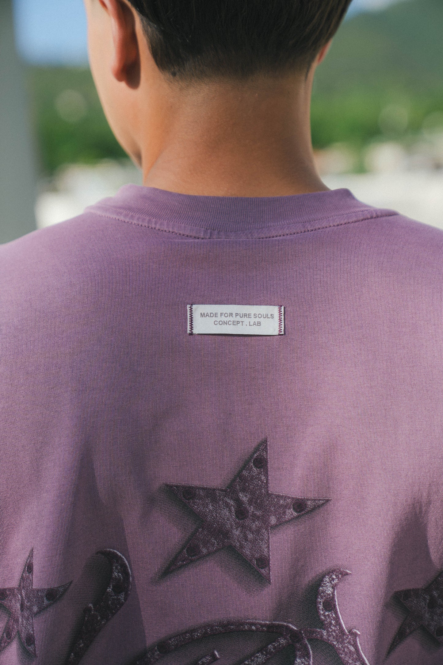 PURE RUSTIC TEE - WASHED PURPLE