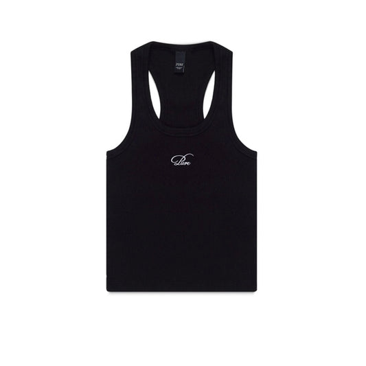 WOMEN’S PURE RACERBACK TANK TOP - BLACK