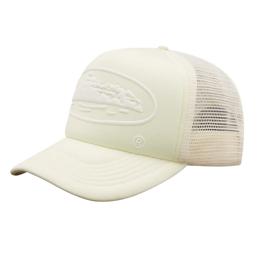 CORTEIZ ALCATRAZ TRUCKER HAT - OFF WHITE