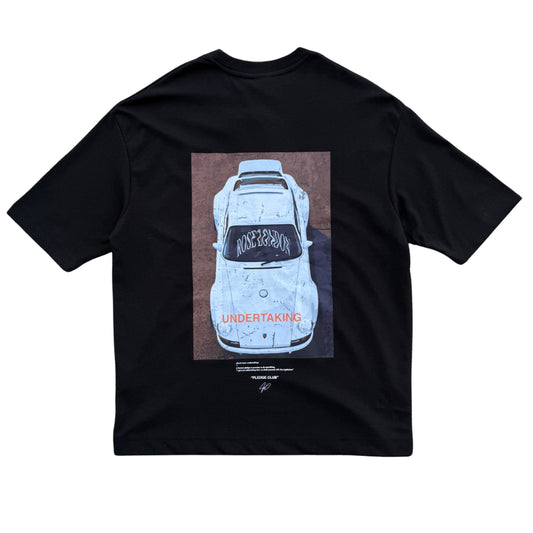 ROSE LNDN PORSCHE CLUB TEE - BLACK