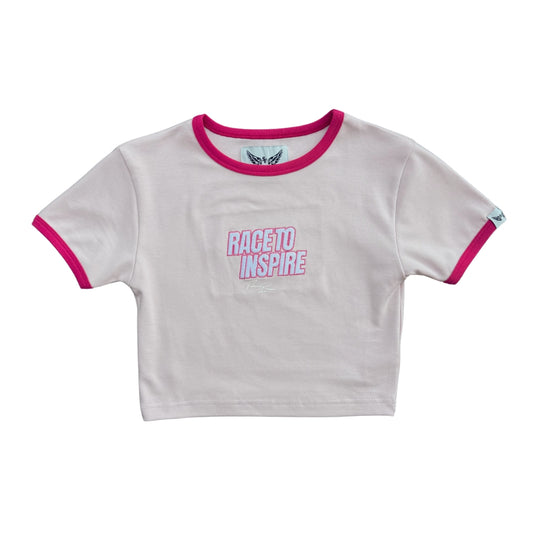 ‘RACE TO INSPIRE’ PINK BABY TEE