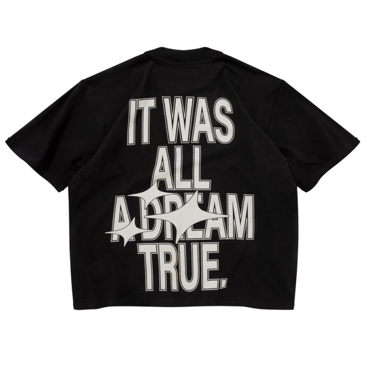 TRUE DREAM BOXY TEE - BLACK