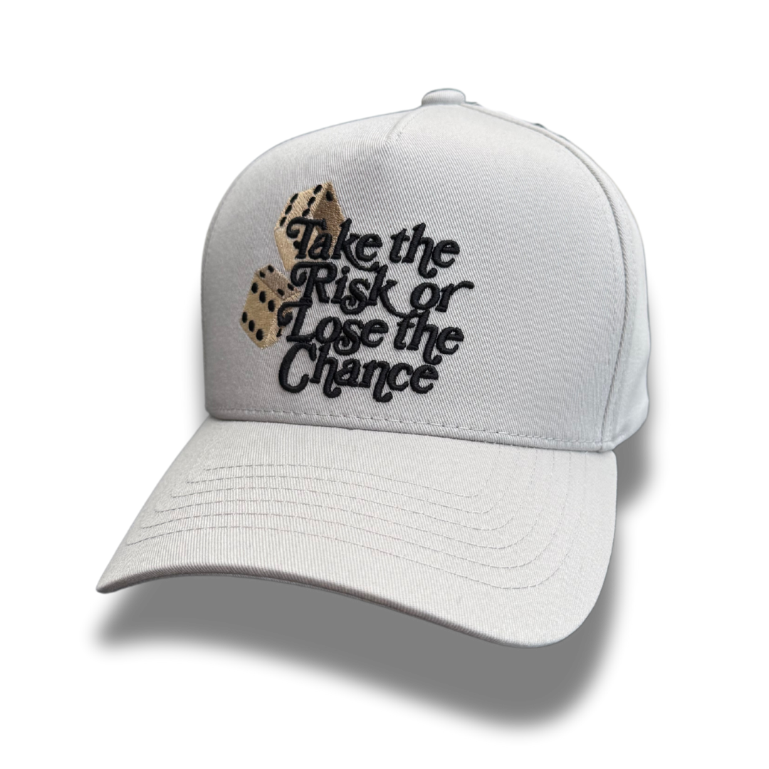 TAKE THE RISK SNAPBACK - LT.GREY