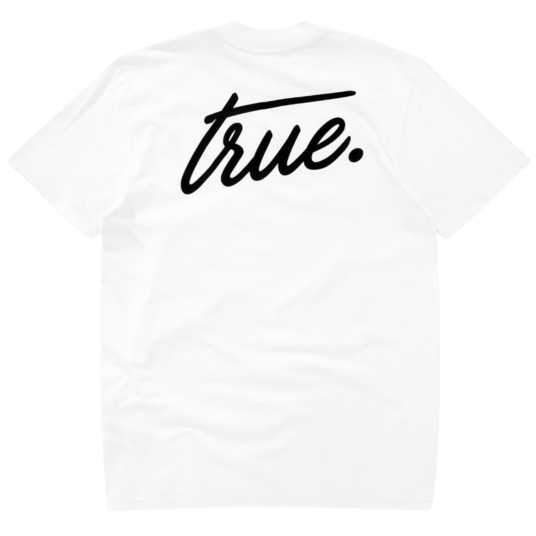 TRUE CURSIVE LOGO TEE - WHITE