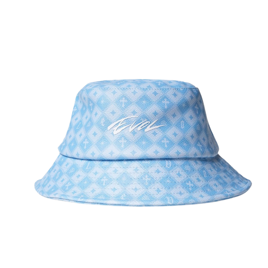 EVOL LEATHER BUCKET HAT - BLUE