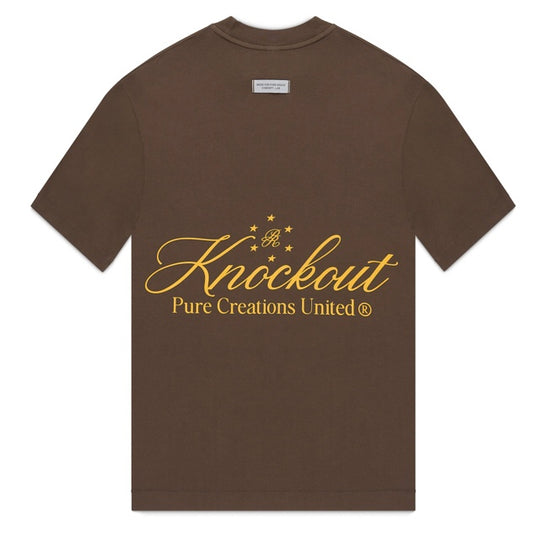 PURE K.O. TEE - BROWN/YELLOW