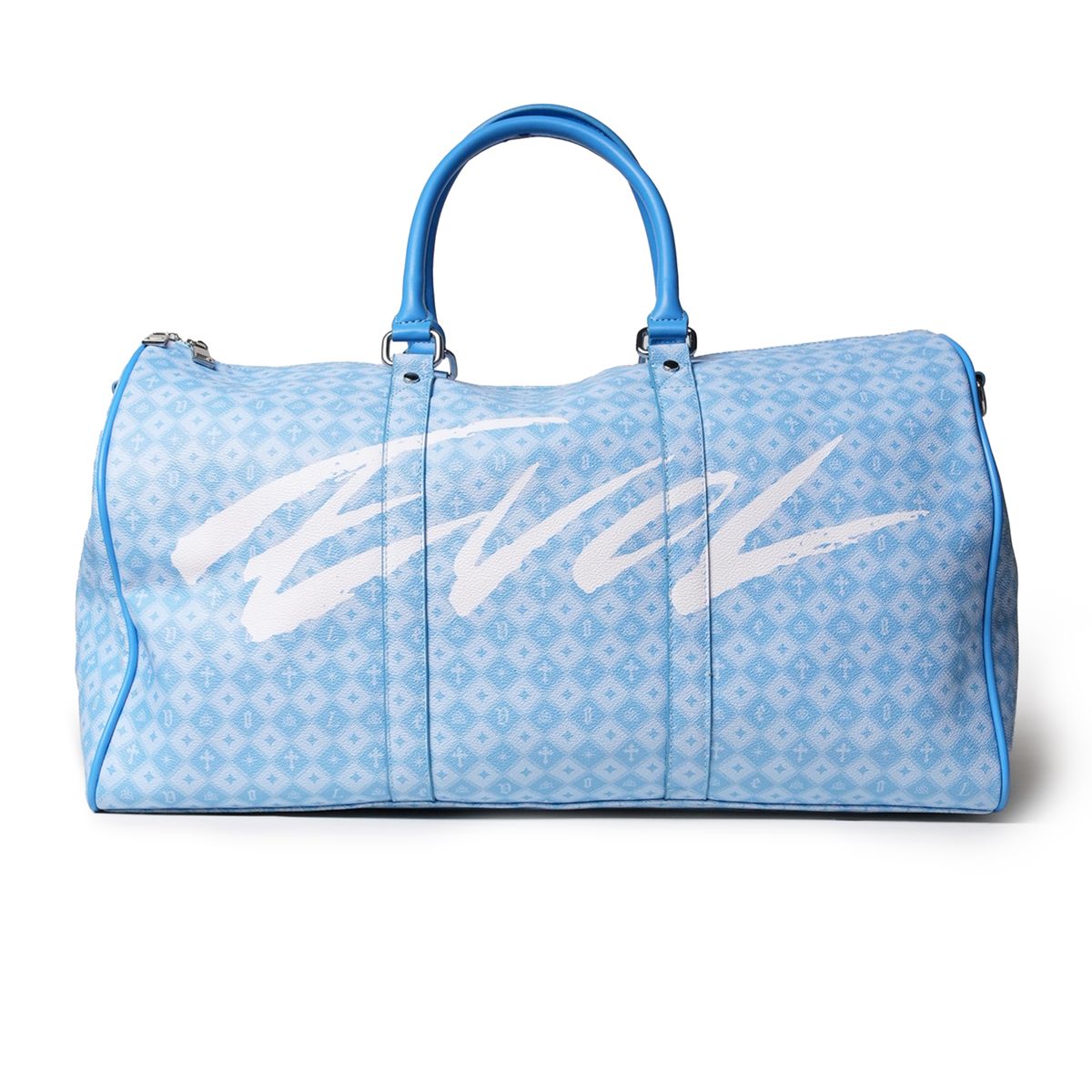 EVOL LEATHER DUFFLE BAG - BLUE