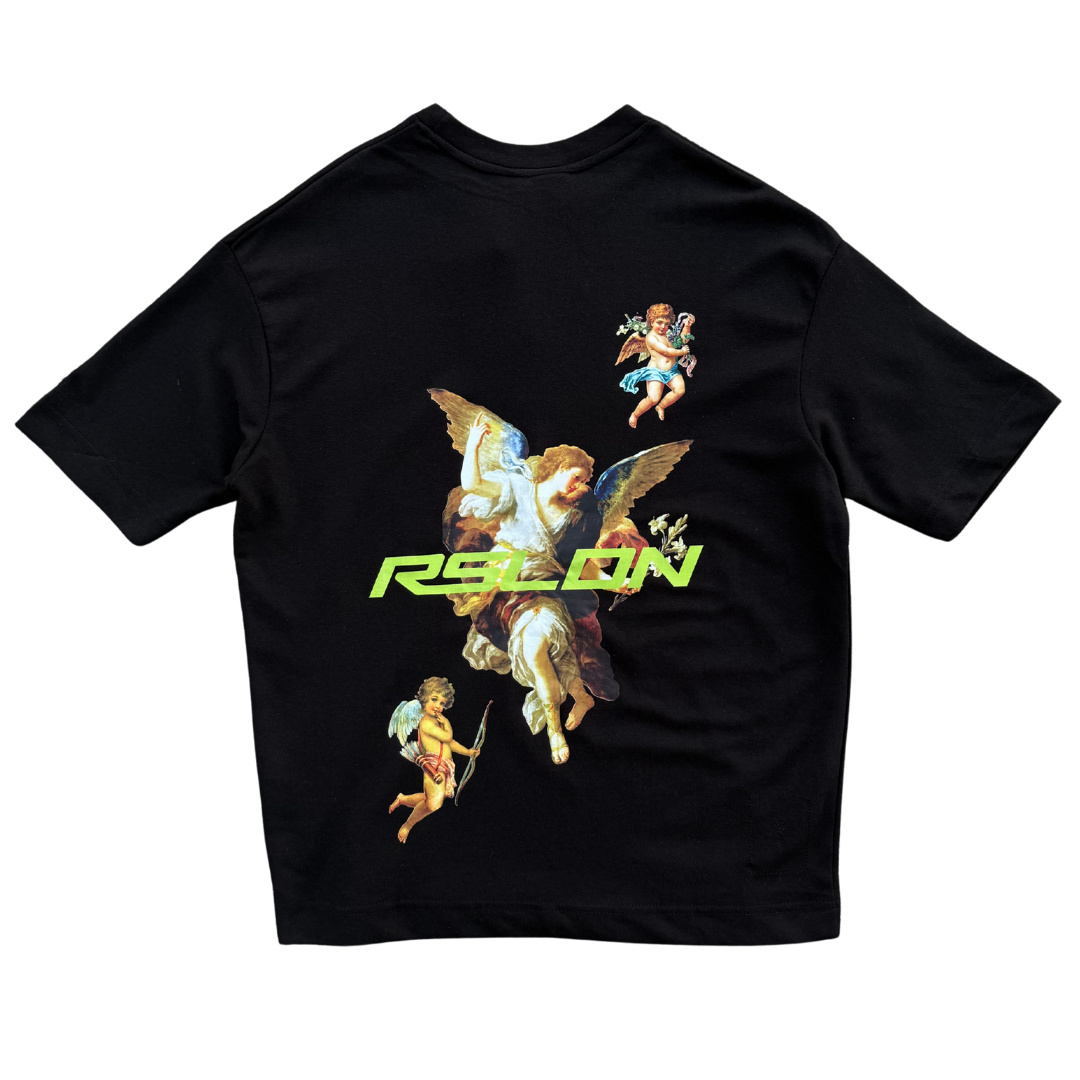 ROSE LNDN CHERUB V3 TEE - BLACK