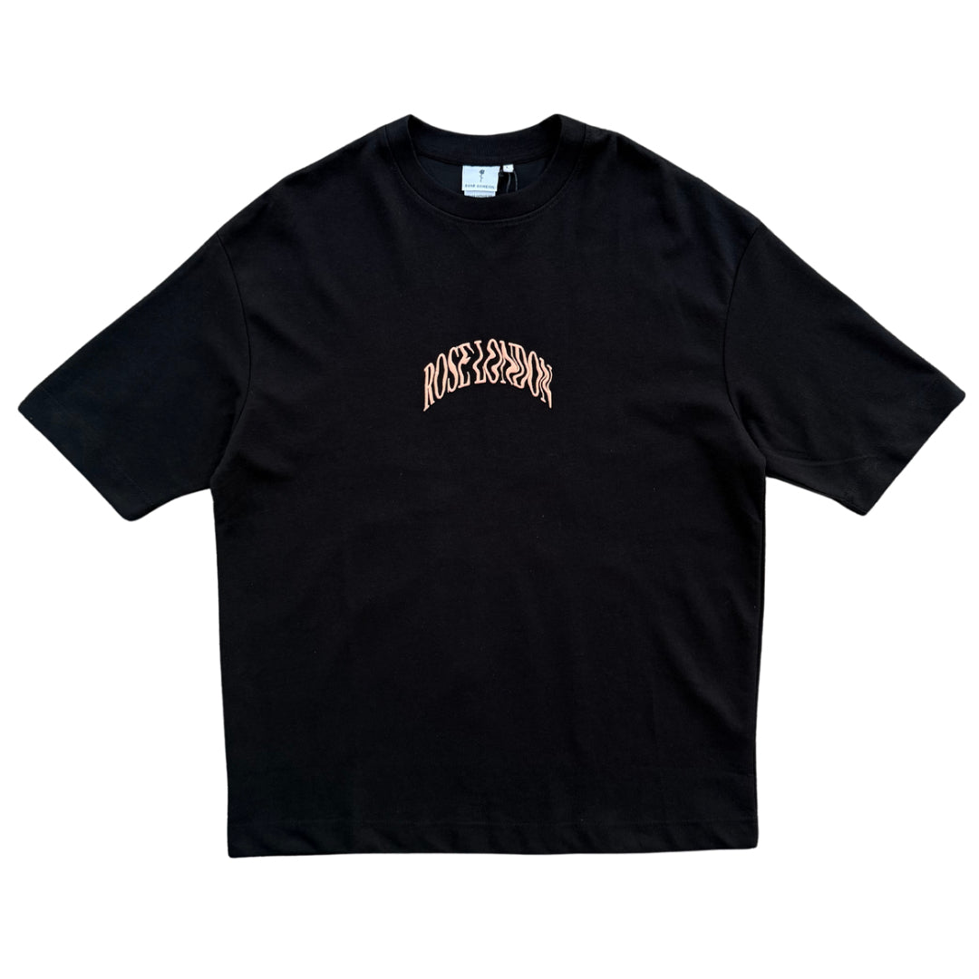 ROSE LNDN PORSCHE CLUB TEE - BLACK