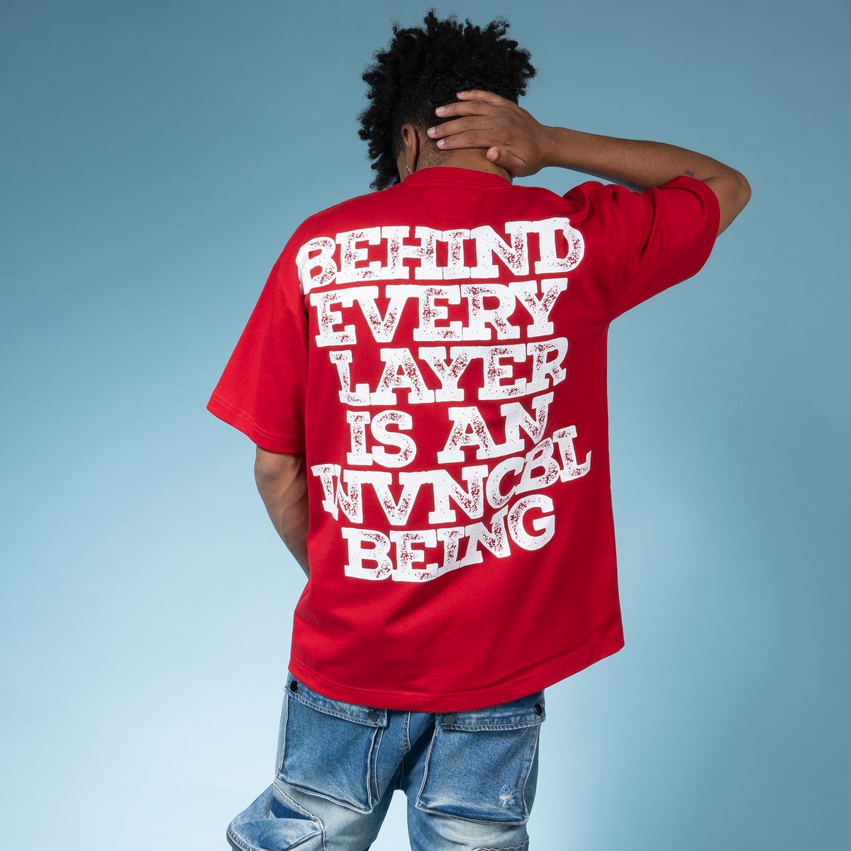 INVNCBL HUMBLE IN VICTORY - RED TEE