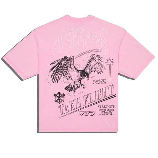 GFTD LA - TAKE FLIGHT PINK TEE