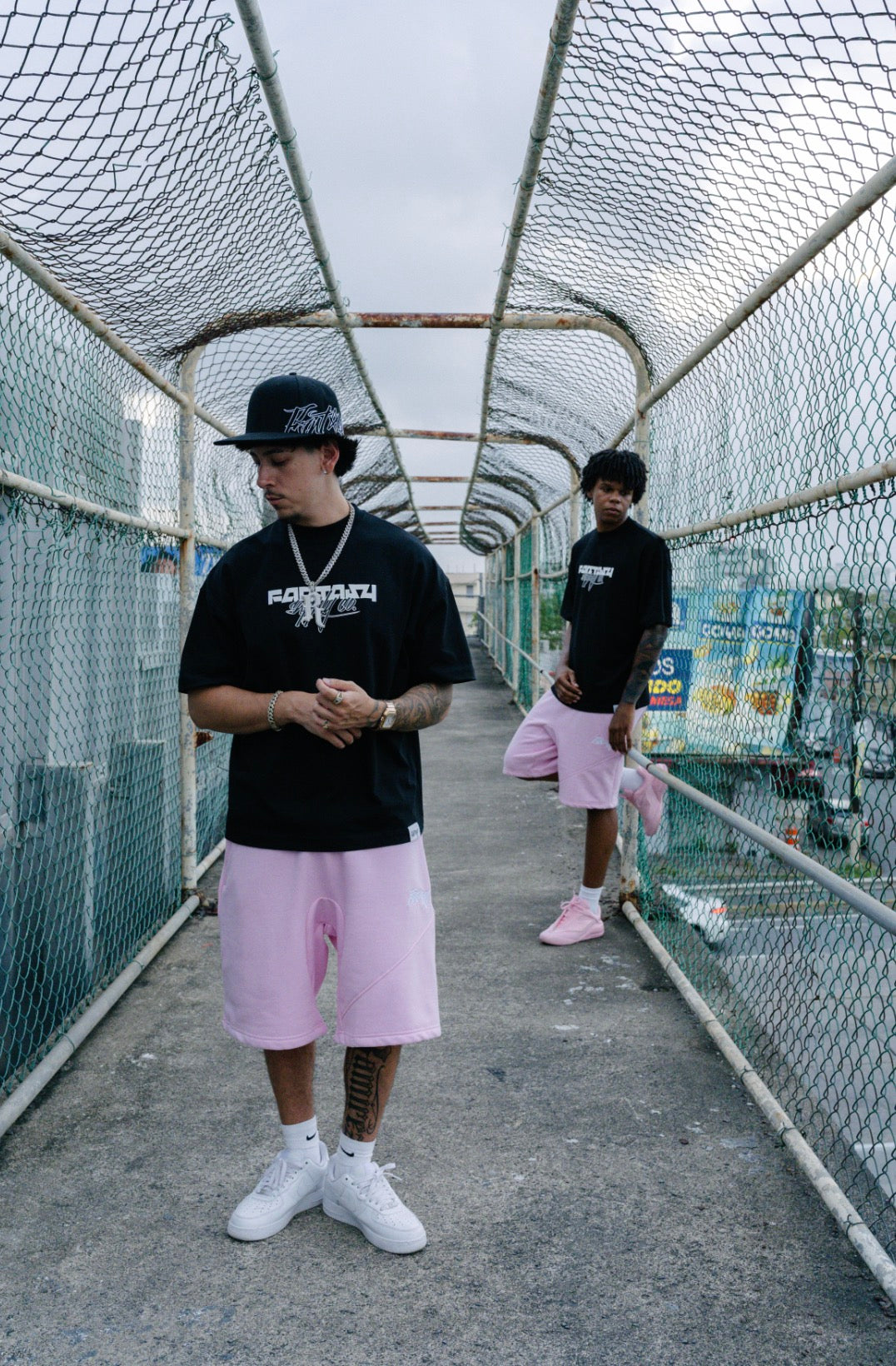 FANTASY SUPPLY MONOGRAM TEE - BLACK