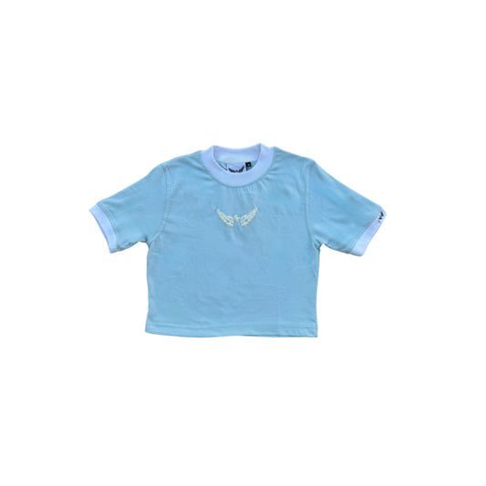 BABY BLUE - CROPPED TEE