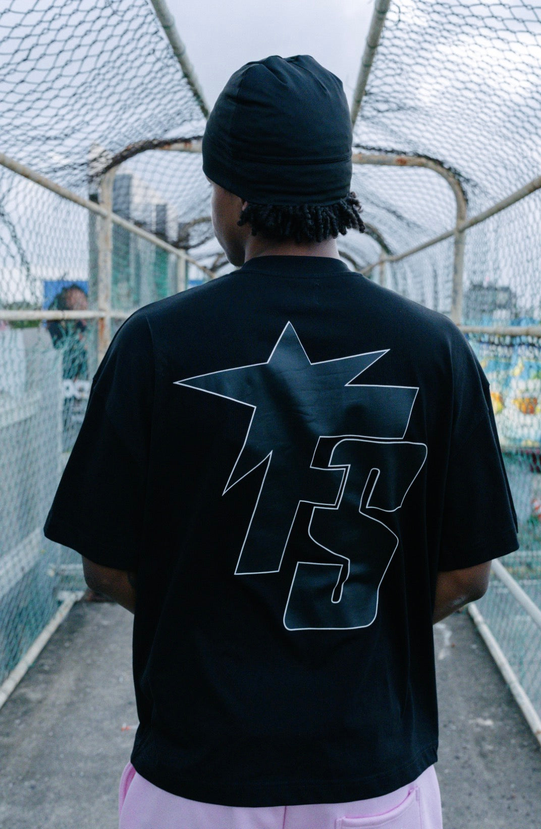 FANTASY SUPPLY MONOGRAM TEE - BLACK