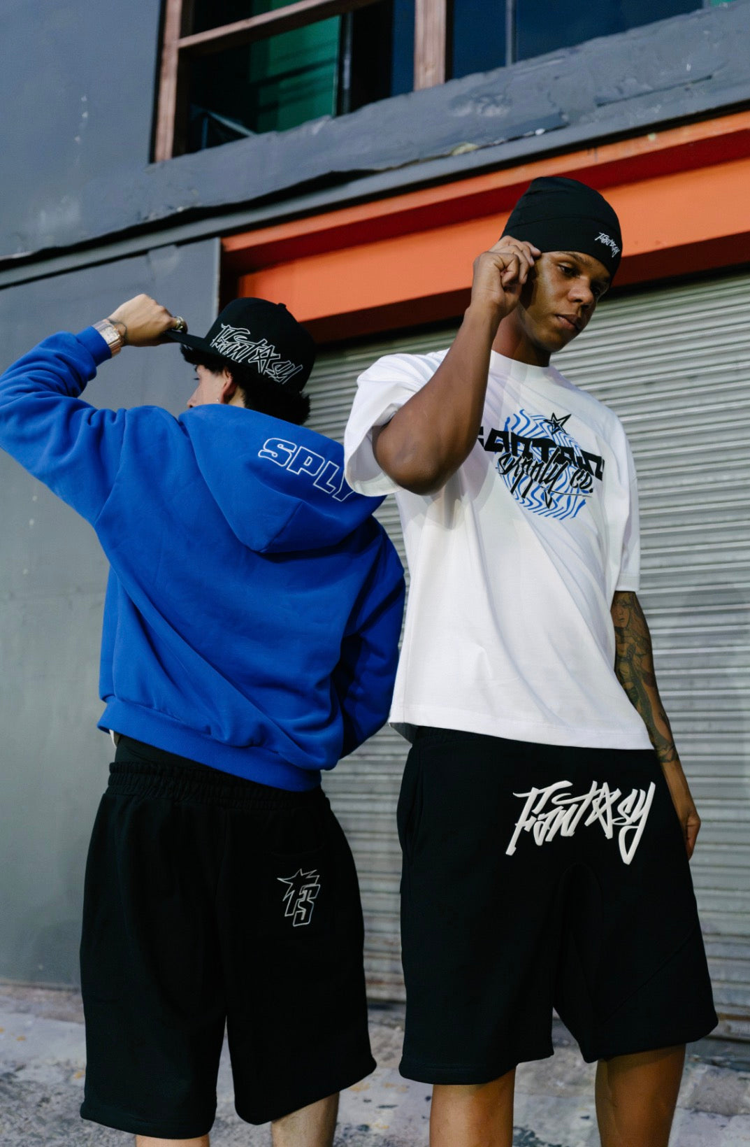 FANTASY SUPPLY FLEECE SHORTS - BLACK