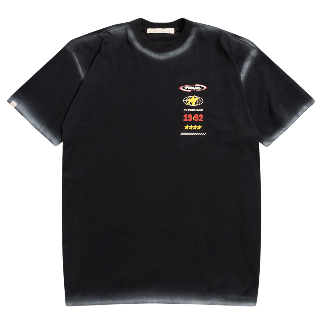 TRUE NO FINISH LINE TEE - BLACK