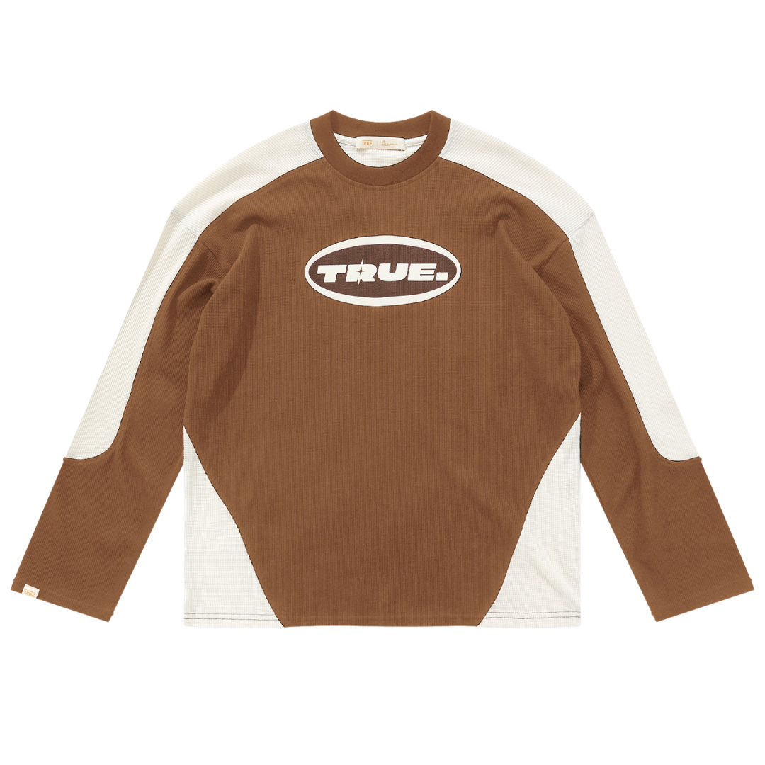 TRUE WAFFLE TEE - CAFÉ