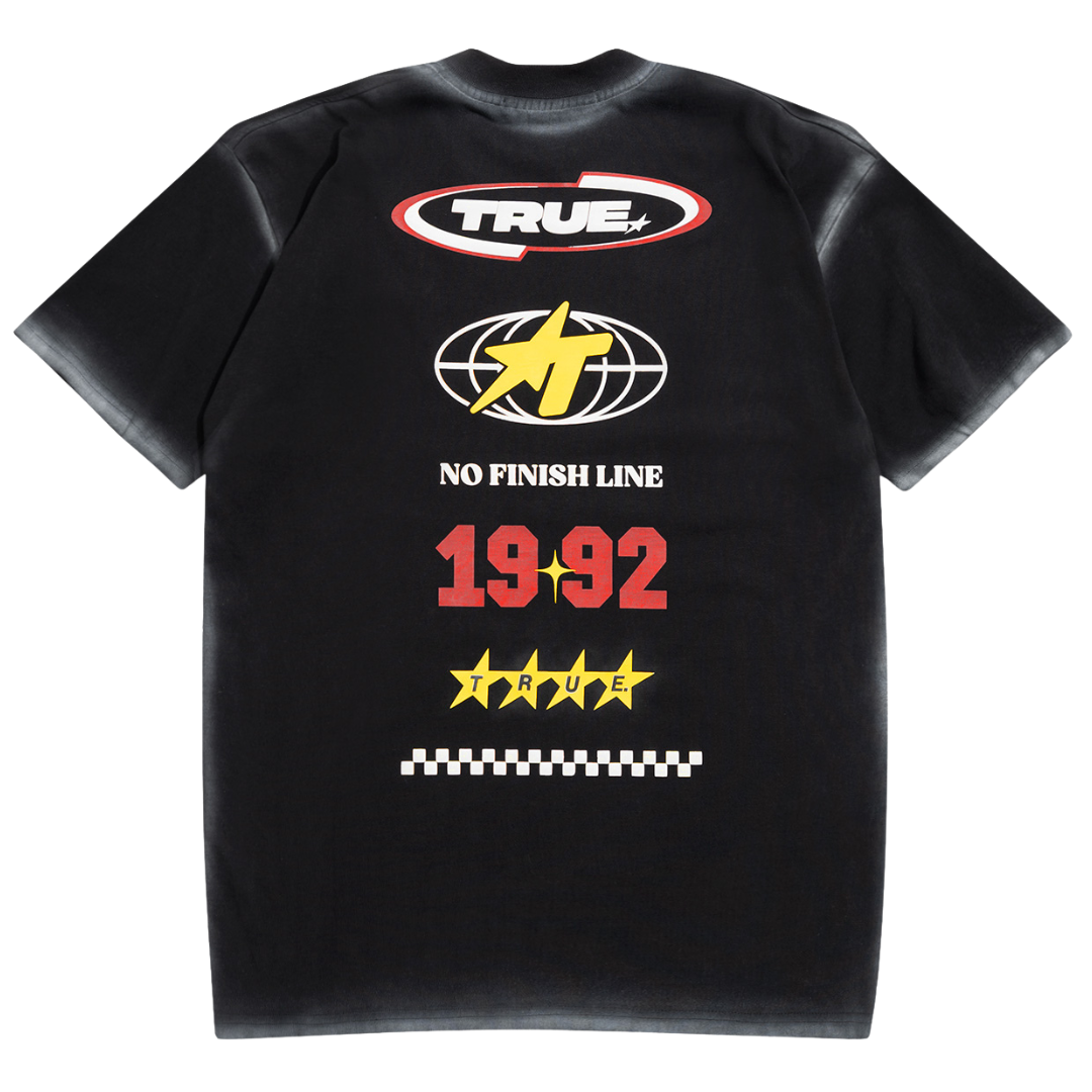 TRUE NO FINISH LINE TEE - BLACK