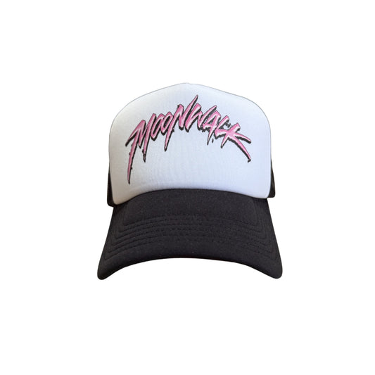 MOONWALK TRUCKER HAT - WHITE / BLACK