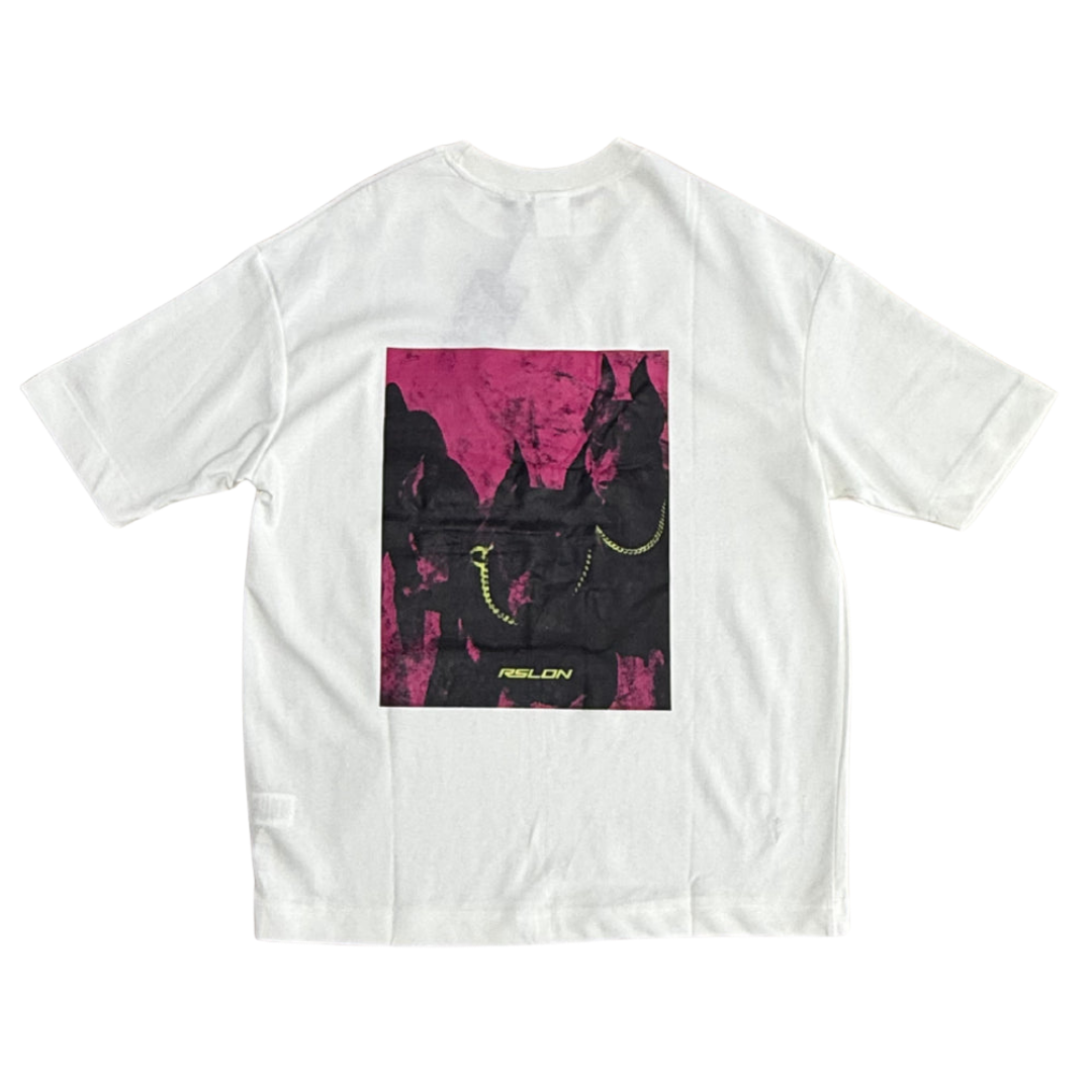 ROSE LNDN DOBERMAN TEE - OFF WHITE