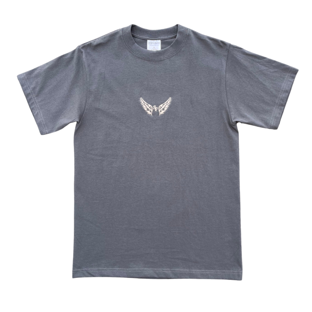 FANTASY SUPPLY GREY/PEACH ESSENTIAL TEE