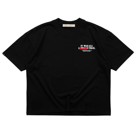 TRUE DREAMS BOXY TEE - BLACK