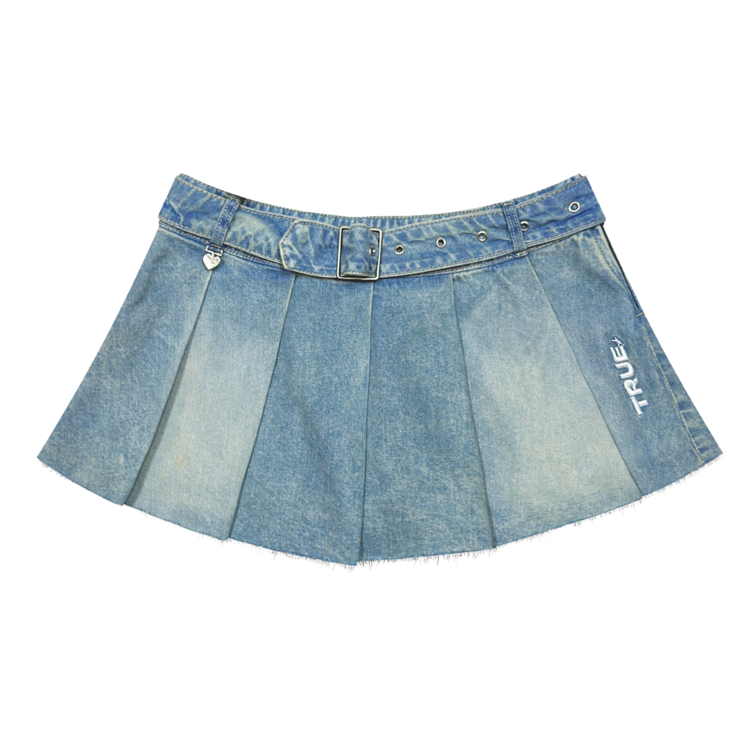 TRUE DENIM SKIRT - BLUE