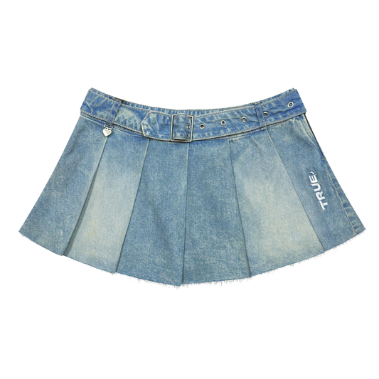 TRUE DENIM SKIRT - BLUE