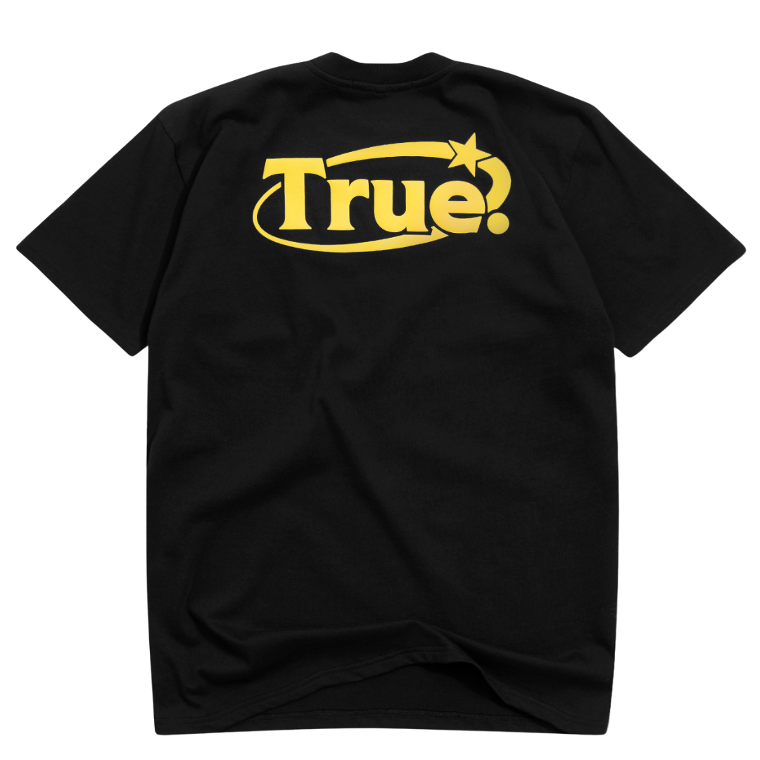 TRUE STAR TEE - BLACK/ YELLOW