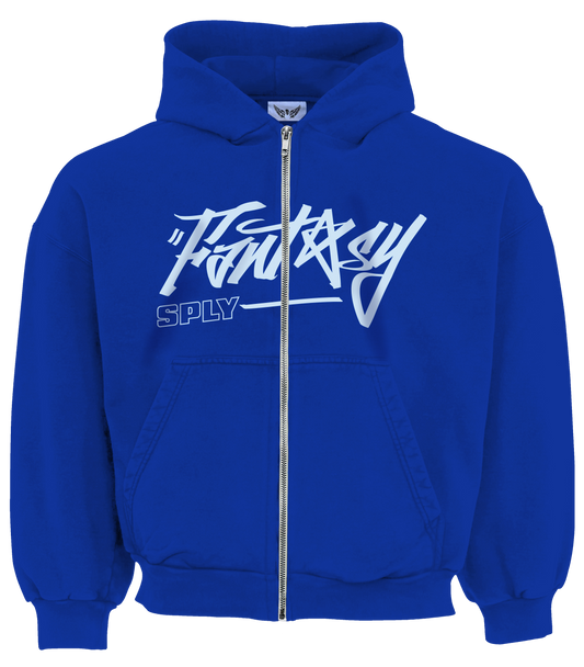 FS ZIP UP HOODIE - BLUE (BACK SOON)