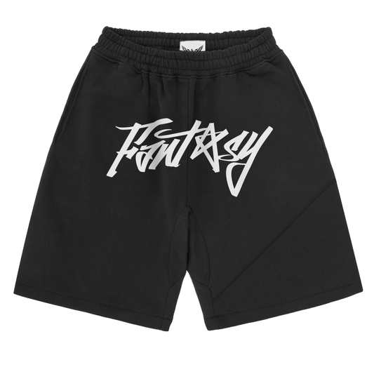 FANTASY SUPPLY FLEECE SHORTS - BLACK