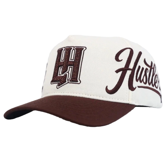 LIFE HUSTLERS CAP - BROWN / CREAM